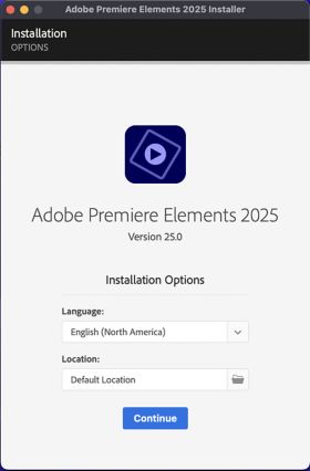 Adobe Premiere Elements のダウンロードとインストール